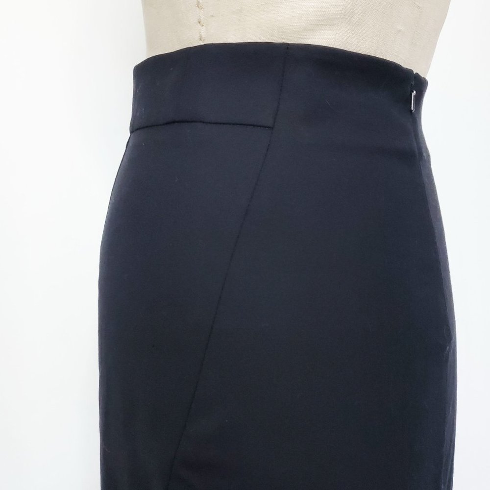 Theory Womens Joanie Pencil Skirt in Black Stretch Wool 2 - Picture 10 of 10